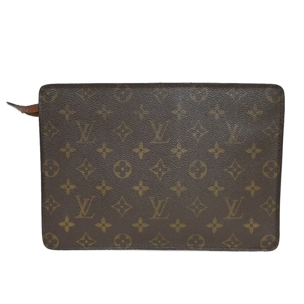 LOUIS VUITTON Pochette Homme Clutch Hand Bag Monogram Leather BN M51795 02HB680